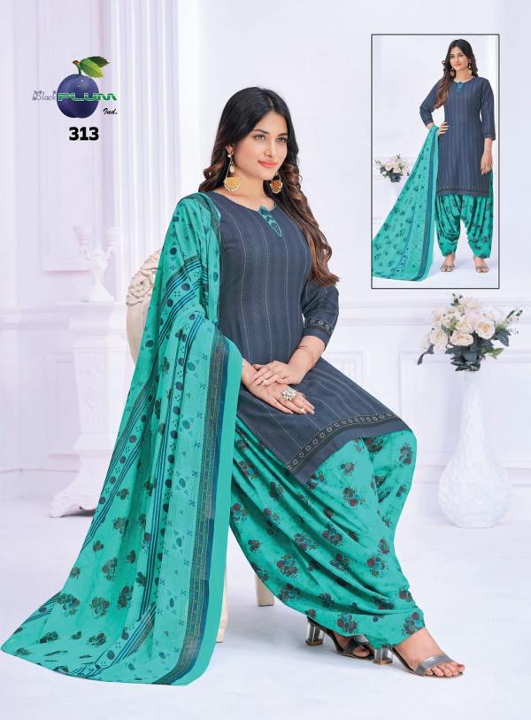 Black Plum Iconic Vol-3 Cotton Designer Readymade Suit